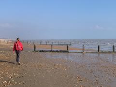 Walking on Greatstone Beach, morning of day 2